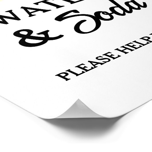 Modern Minimalistisch Script Afstuderen Drink Part Poster (Hoek)