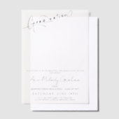 Modern minimalistisch script afstuderen uitnodigin vellum uitnodigingen (Offset)