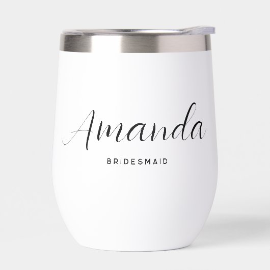 Modern minimalistisch script Bachelorette Bridesma (Links)