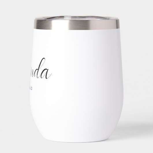 Modern minimalistisch script Bachelorette Bridesma (Achterkant)