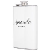 Modern minimalistisch script Bachelorette Bridesma Heupfles (Links)