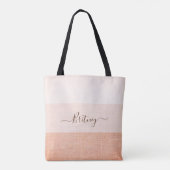 Modern Minimalistisch Script Bachelorette & Bruids Tote Bag (Achterkant)
