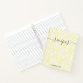 Modern minimalistisch script botanisch aangepaste  notitieboek (Binnen)