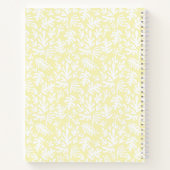 Modern minimalistisch script botanisch aangepaste  notitieboek (Achterkant)