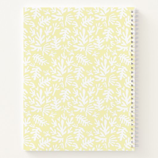 Modern minimalistisch script botanisch aangepaste notitieboek (Achterkant)