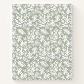 Modern minimalistisch script botanisch aangepaste notitieboek (Achterkant)