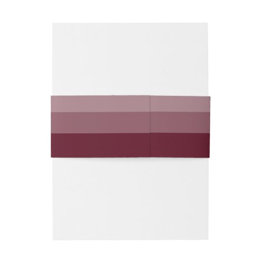 Modern minimalistisch script Bourgundy Wedding Uitnodigingen Wikkel (Achterkant Voorbeeld)