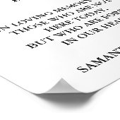 Modern minimalistisch script bruiloft deze kaarsen poster (Hoek)