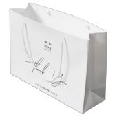 Modern minimalistisch script bruiloft groot cadeauzakje (Achterkant Gekanteld)
