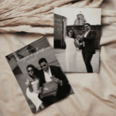 Modern Minimalistisch Script Bruiloft Sla de datum Kaart