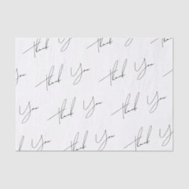 Modern minimalistisch script bruiloft tissuepapier