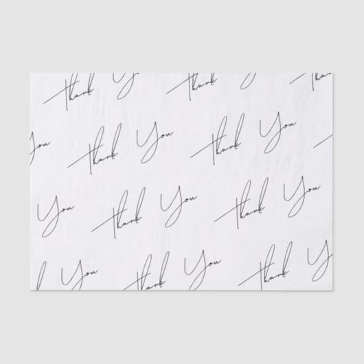 Modern minimalistisch script bruiloft tissuepapier (Voorkant)