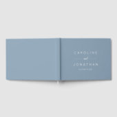 Modern Minimalistisch Script Custom Wedding Dusty  Gastenboek (Volledig)