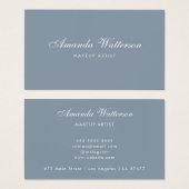 Modern Minimalistisch Script Dusty Roos visitekaar Visitekaartje (Voorkant /achterkant)