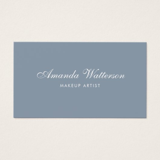 Modern Minimalistisch Script Dusty Roos visitekaar Visitekaartje (Voorkant)