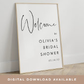 Modern Minimalistisch Script Event Welkomstbord Poster