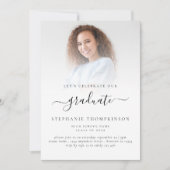 Modern minimalistisch script foto 2024 Afstuderen Kaart (Voorkant)