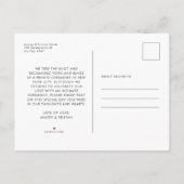 Modern minimalistisch script foto bruiloft Elopeme Aankondigingskaart (Achterkant)