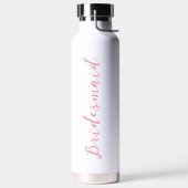 Modern minimalistisch script gepersonaliseerd brui waterfles