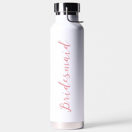 Modern minimalistisch script gepersonaliseerd brui waterfles