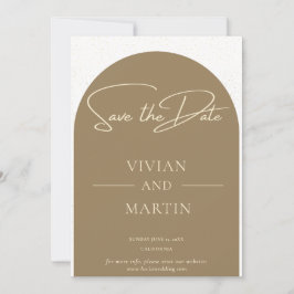 Modern minimalistisch script Golden Dust Save the  Kaart