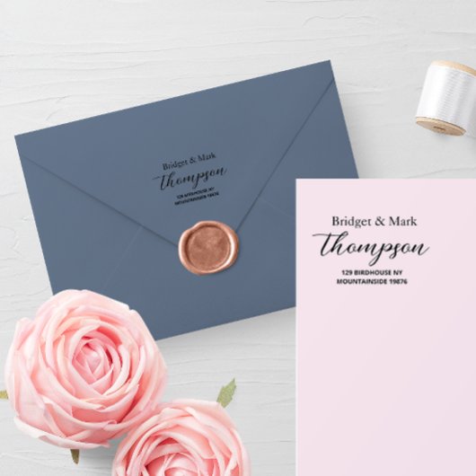 Modern Minimalistisch Script Handgeschreven Naam A Rubberstempel