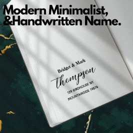 Modern Minimalistisch Script Handgeschreven Naam A Zelfinktende Stempel