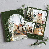 Modern minimalistisch script Happy Holiday Foto Gr Feestdagenkaart