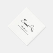 Modern minimalistisch script Heart Sweet 16 Servet (Hoek)