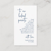 Modern minimalistisch script, huwelijk bedankt informatiekaartje (Voorkant)
