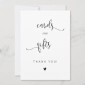 Modern minimalistisch script Kaarten en geschenken (Voorkant)