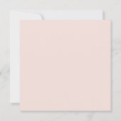 Modern minimalistisch script Monogram Blush Pink Notitiekaartje (Achterkant)