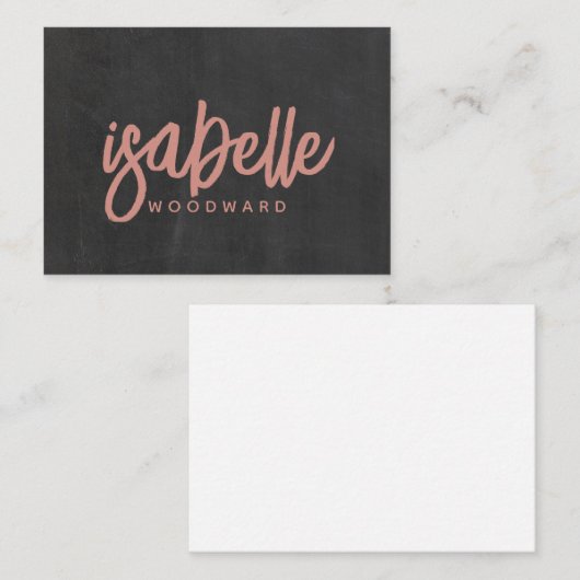 Modern minimalistisch script Monogram Terracotta Z Notitiekaartje (Voorkant / Achterkant)