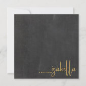 Modern minimalistisch script naam notitie van scho notitiekaartje (Voorkant)