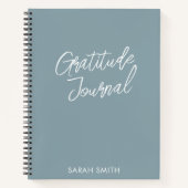 Modern minimalistisch script persoonlijke dankbaar notitieboek (Voorkant)