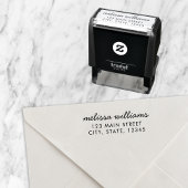 Modern minimalistisch Script Return-adres Zelfinktende Stempel