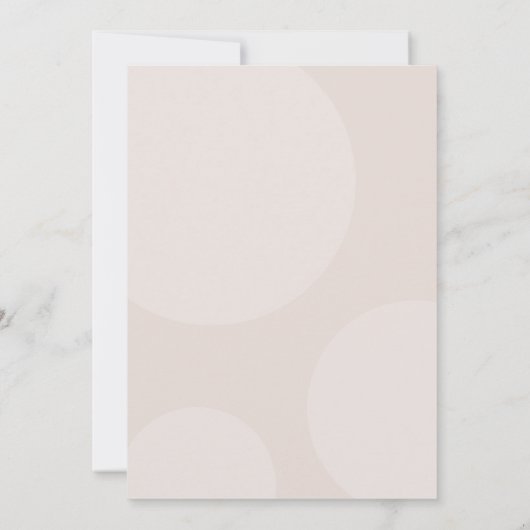 Modern minimalistisch script roze Baby shower Kaart (Achterkant)