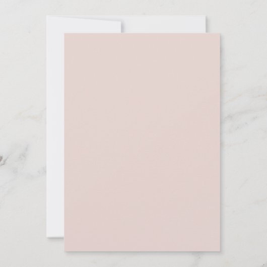 Modern minimalistisch script roze | Weddenschap Kaart (Achterkant)