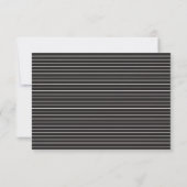 Modern Minimalistisch Script Trouw-RSVP met Streep Notitiekaartje (Achterkant)