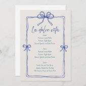 Modern minimalistisch script | Trouwmenu Menu (Voorkant / Achterkant)