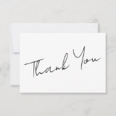 Modern minimalistisch script Vrijgezellenfeest Bedankkaart (Voorkant)