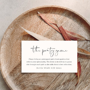 Modern Minimalistisch Script Vrijgezellenfeest Pan Informatiekaartje