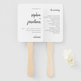 Modern minimalistisch script | Weddenschap Handwaaier