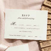 Modern Minimalistisch Script Wedding Response Kaar RSVP Kaartje