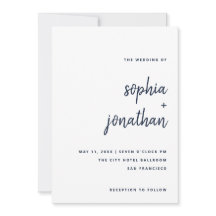 Modern minimalistisch script | Wit- en marineverbi