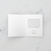 Modern minimalistisch script zijn Wedding Vow Book Kaart (Binnen)