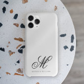 Modern minimalistisch script zwart-wit gefilmd Case-Mate iPhone case