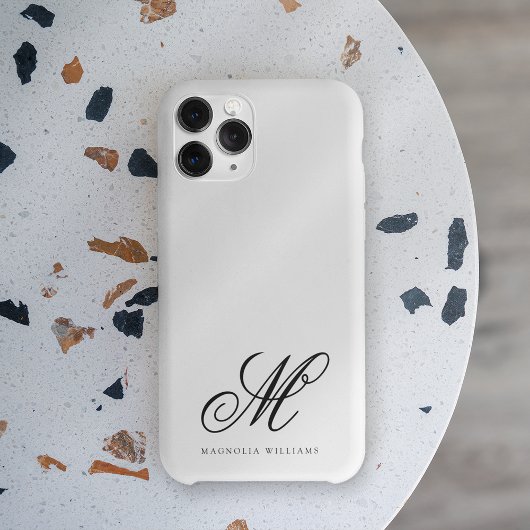 Modern minimalistisch script zwart-wit gefilmd Case-Mate iPhone case