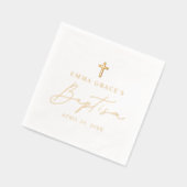 Modern minimalistisch scriptaptisme folie servetten (Links)