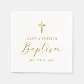 Modern minimalistisch scriptaptisme servet (Voorkant)